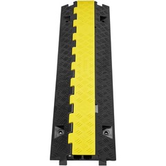 VEVOR 2 Channel Cable Protector Ramp 22000 lbs Load TPU Wire Cable Cover Ramp