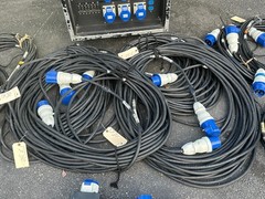 INDU 400A Power Distro PD 3PH CAM – CEE 30A-BLU5 X6, 30A-BLU3 X18 PT W/CABLE