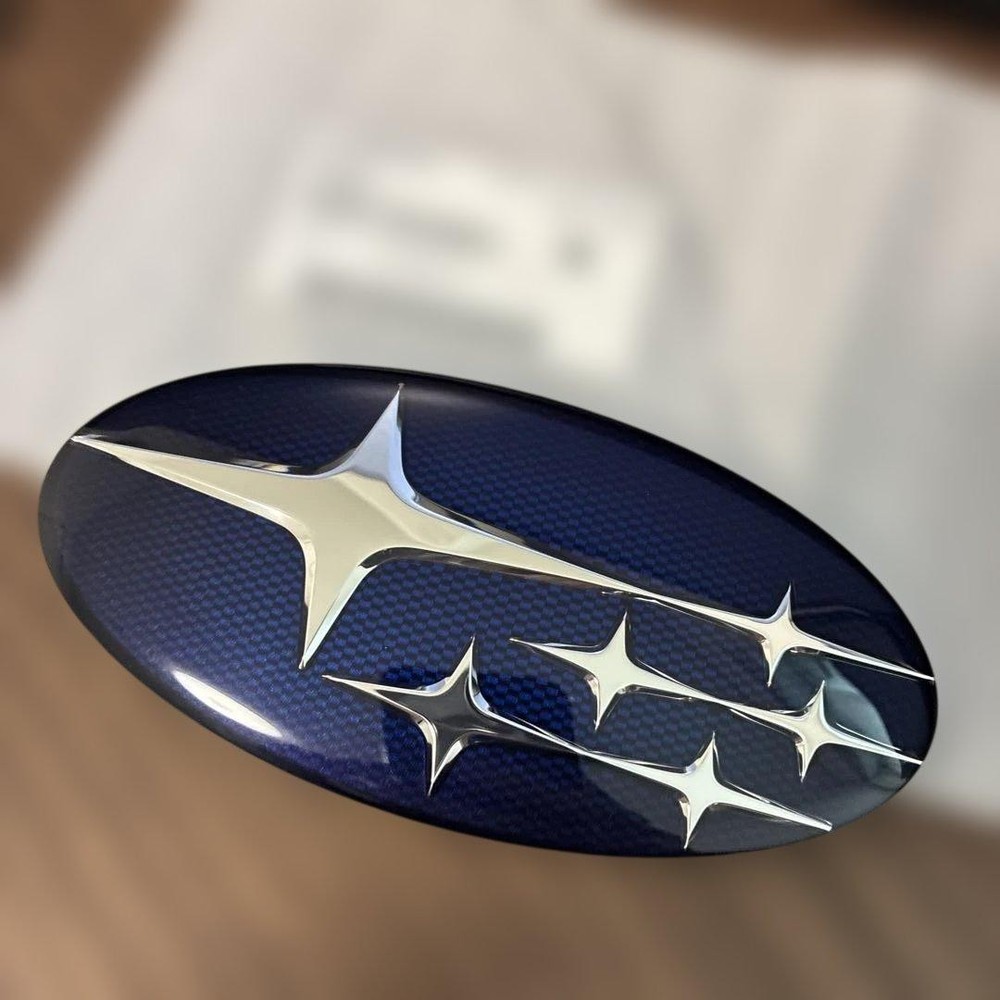 SUBARU Genuine Forester SH5 Front Emblem Grill Ornament Carbon 93013SC001 JDM