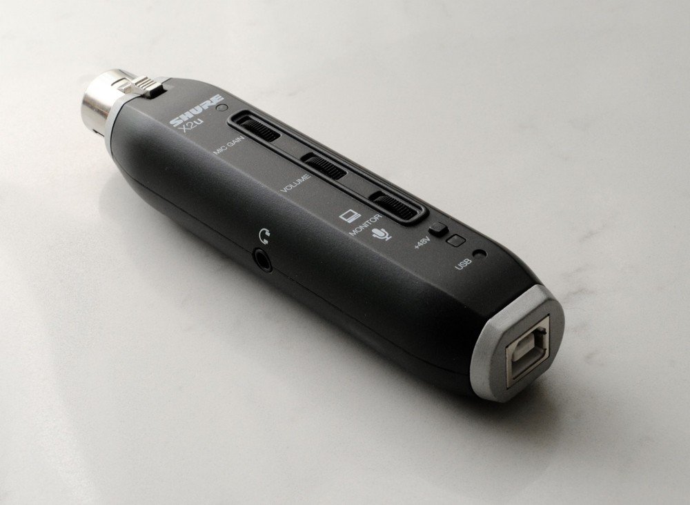 Shure X2U XLR USB Microphone Signal Adapter. Excellent Working.