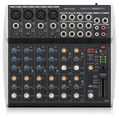 Behringer XENYX 1202SFX Premium Analog 12-Input Mixer with USB Interface, Bundle