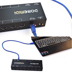 DOREMiDi HUB-8 MIDI 6×6 MIDI Interface Host X2 USB3.1 MIDI Hub Box 96 Channels