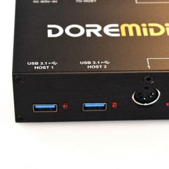 DOREMiDi HUB-8 MIDI 6×6 MIDI Interface Host X2 USB3.1 MIDI Hub Box 96 Channels