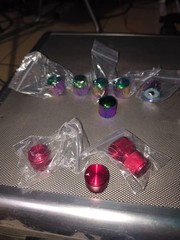 16 Akai MPC QLink knobs q link touch sensitive METAL .. Red Green/Purple Chrome