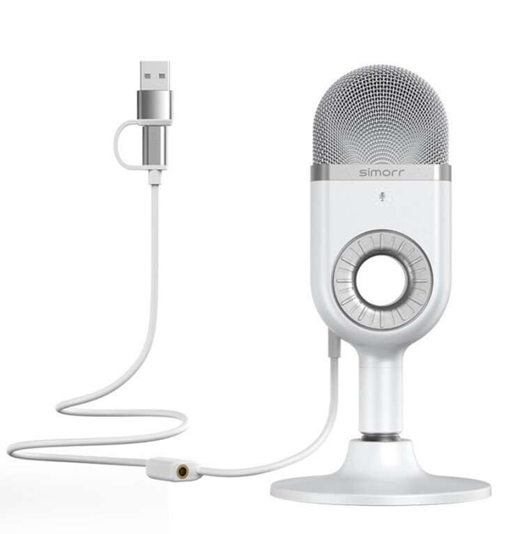 SmallRig simorr Wave U1 USB Condenser Microphone (White) #3492