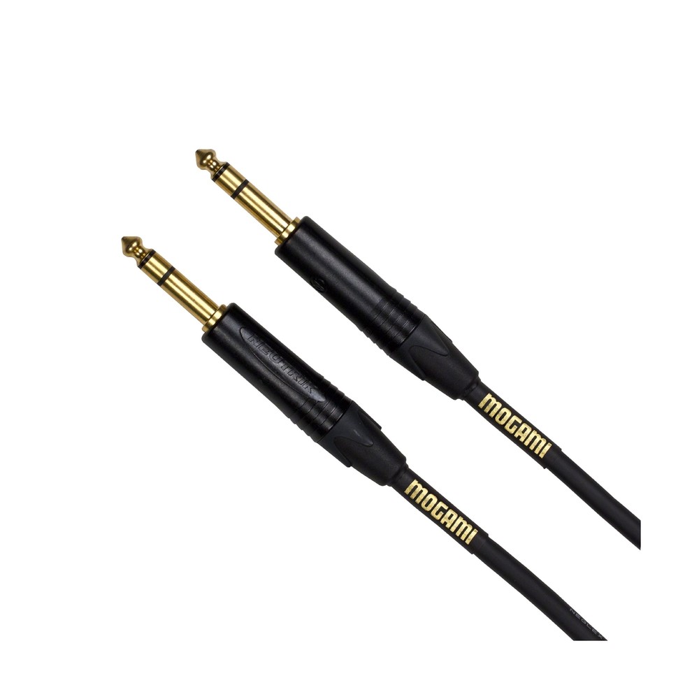 Mogami GOLD TRS-TRS-20 Balanced Audio Patch Cable, 1/4″ TRS Male Plugs, Gold …