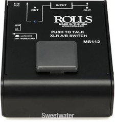 Rolls MS112 Push-to-Talk XLR A-B Switch