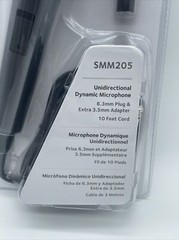 New The Singing Machine SMM205 Unidirectional Dynamic Microphone 6.3 & 3.5mm C1