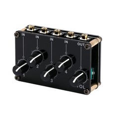 Portable Stereo Audio Mixer easily connect to CD players, musical instruments