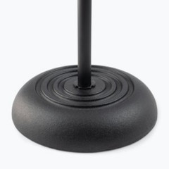 Round-Base Mic Stand Weighted + Heavy-Duty Drum Rim Clip Mount Recording Bundle