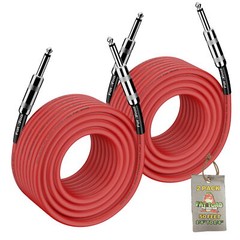 DJ Speaker Cables 50ft Cords 1/4 Male – FAT TOAD PA Audio Stage Studio TS Wires