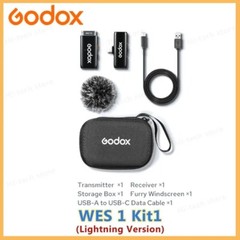 Godox WES 2.4g Wireless Lavalier Microphone for Smartphone iPhone 15 14 huawei