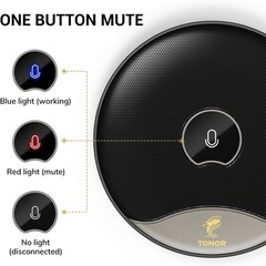 Professional USB Omnidirectional Microphone for Online Meetings & Classes – TM20