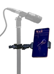 Hocoder Phone Holder for Mic Stand Clamp Single – Holder, Black