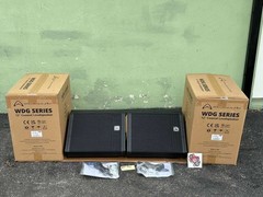(2) Wharfedale Pro WDG-A12 12″ Active Coaxial Loudspeaker #6195 (THS)