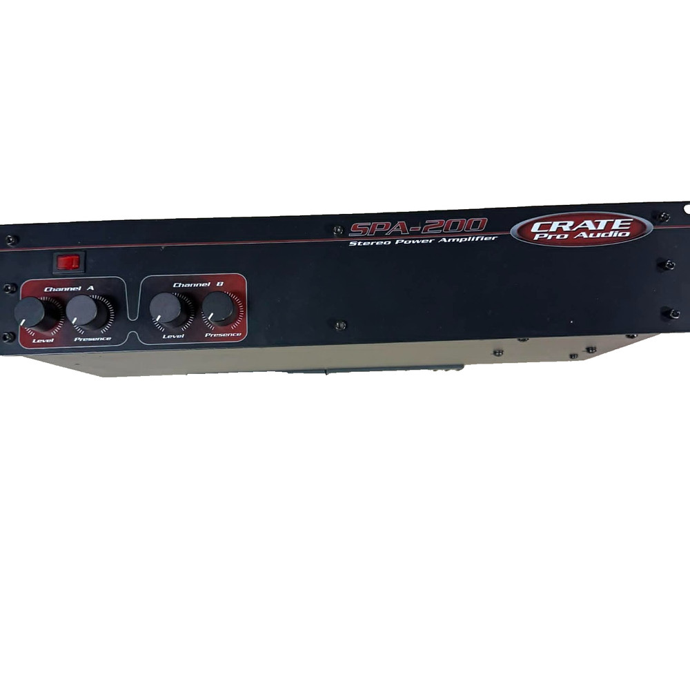 Crate Pro Audio SPA-200 Stereo Power Amplifier Vintage Tested 51026