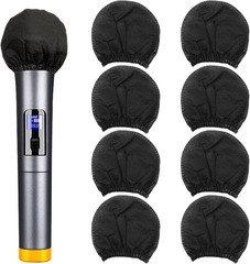 200Pcs Disposable Microphone Cover, Non-Woven Elastic Band Handheld Mic Covers,