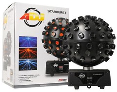 2 American DJ Starburst LED Spheres Multi Color Shooting Beam DJ Lighting Effect