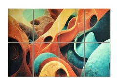 UMIACOUSTICS 8-Piece .7″ Decorative Acoustic Panels 47.2″x31.5″ Sound-Absorbing