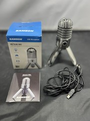 Samson Meteor Mic USB Condenser Podcasting Podcast Recording Desktop Microphone