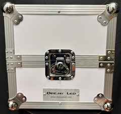DeeJay LED Fly Drive White Storage Flight Case For 80 LP Records TBHLP80WHITE