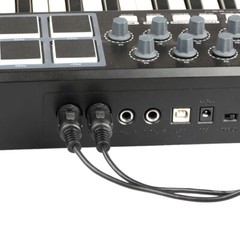 2M MIDI Cable Plug & Play USB-C MIDI Interface 5-Pin DIN 1 In 1 Out Converter