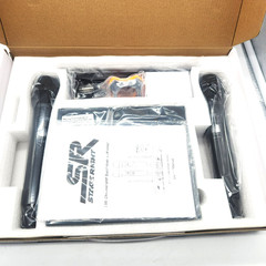 Monoprice Wireless Mic System Dual Handheld 200-Channel UHF for Karaoke Church