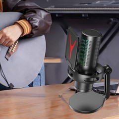 USB Condenser Microphone Gaming Mic For PC Mac USB-C Samsung iPhone 16/15 PS4/5