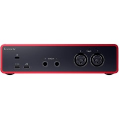 Focusrite Scarlett 2i2 Gen 4 with Adam Audio MonitorsT10S SubStandsCables T7V