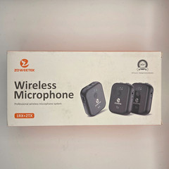 Wireless Lavalier Lapel Microphone Dual Channel 1RX & 2TX | ZOWEETEK | FREE SHIP