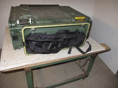Rackmount 04U x24 Slide Out General Dynamics Composite Shock Mount Rack Case B1