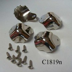 2 leg w/lip-nickel cabinet corners -4pc sets