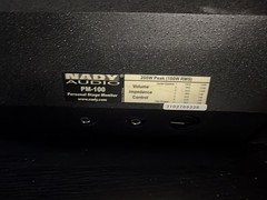 Nady Audio PM-100 Personal Stage Monitor Speakers Pair Black Plastic Metal Used