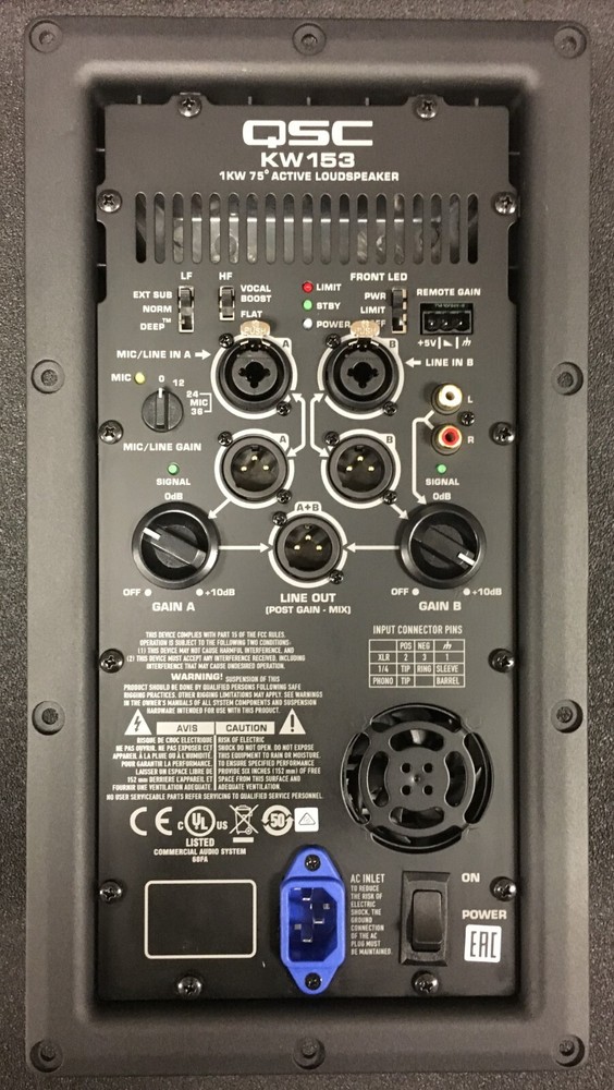 QSC KW153 1000 Watt Powered Speaker Replacement Amp Module