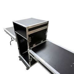16U Shockproof Mixer DJ Aviation Case-Professional Rack Cabinet for Audio Equip.