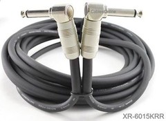 15ft. Kirlin 1/4″ Mono Right-Angle Male/Male Instrument Cable, XR-6015KRR