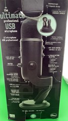 Blue Yeti Professional Multi-Pattern USB Condenser Microphone – Blackout A9