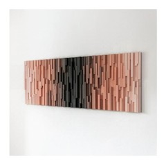 Geometric Slits Wall Art, acoustic sound diffuser panels, 3d Sound diffuser.