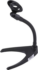 Pyle Desktop Microphone Stand-Compact Table Mic Holder Mount, Flexible Gooseneck