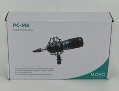 PC-M6 Universal Cardioid Condenser Microphone with XLR and 3.5mm, Shock Mount…