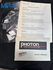 K-Muse Phi Tech PHOTON Midi Original Manual And Tips Tricks Book