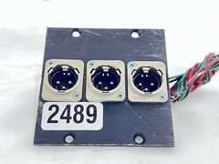 Neutrik 3 3Pin XLR Male Rack Plate Panel #2489 (One)