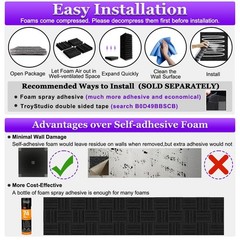 Thick Acoustic Foam Panels, 12 X 12 X 2 Inch 18 Pcs Broadband Sound Absorbing…