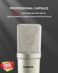 SUUNTOK TM87KB Condenser Mic Champagne