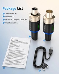 JOYO 5.8GHz Wireless Microphone System XLR Transmitter Receiver 100FT Range NEW!