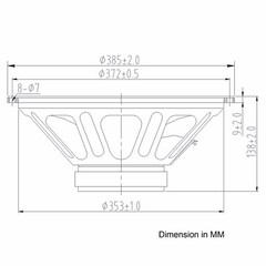 Sound Town 15″ Raw Woofer 250W PA DJ Replacement Low Frequency Driver (MLF-15)
