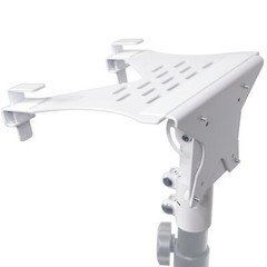 ProX X-LTF01WH White Laptop Tray+VESA Monitor Mounting Bracket for Speaker Stand