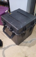 Pelican 0370 Protector Cube Case Black, Large Plastic w/ Carry Handle