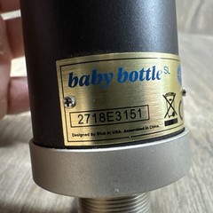 Blue Baby Bottle Condenser Microphone Wired Black Silver with Case