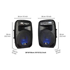 PRORECK Party 12 12″ 1000W Bluetooth PA System Summer Party DJ Speakers Stand